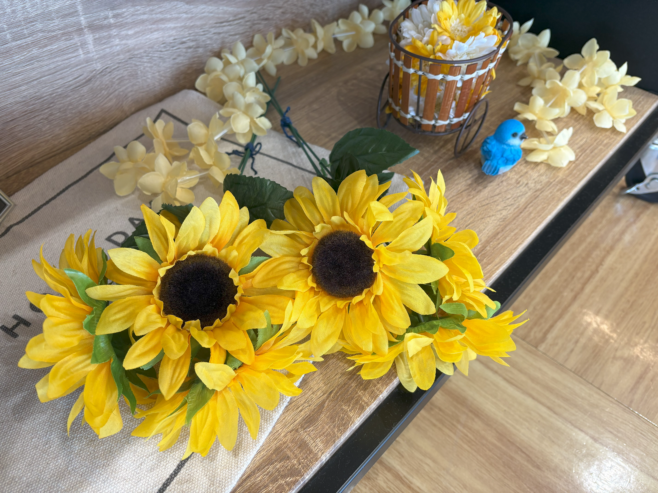 夏の飾りつけに🌻